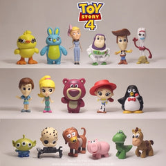 Disney Toy Story 4 Woody & Buzz Lightyear Q Version Mini Figures