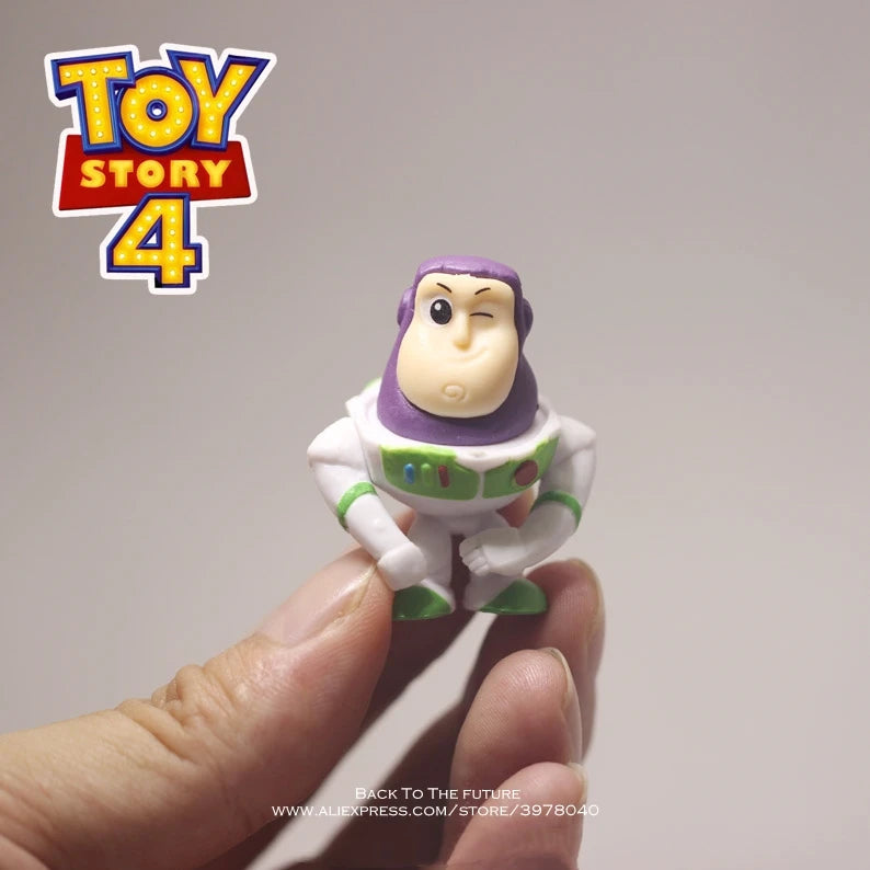 Disney Toy Story 4 Woody & Buzz Lightyear Q Version Mini Figures