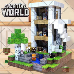 Magnetic Building Blocks Mine World Magnet Cube Set