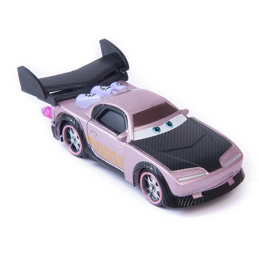 Cars Disney Pixar Lightning McQueen, Mater, Jackson Storm, The King 1:55 Metal Alloy Car Model Toy Gift for Kids