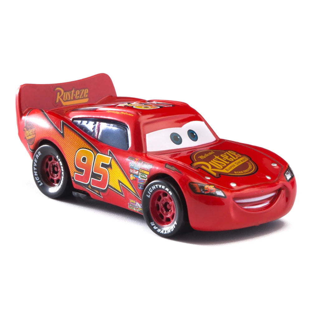 Cars Disney Pixar Lightning McQueen, Mater, Jackson Storm, The King 1:55 Metal Alloy Car Model Toy Gift for Kids