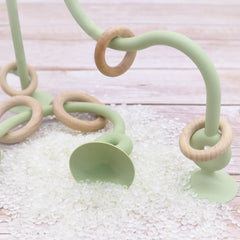 Newborn Wood & Silicone Teether Ring