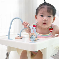 Newborn Wood & Silicone Teether Ring