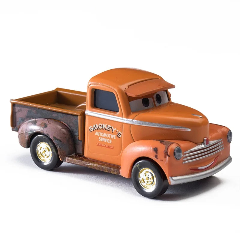Cars Disney Pixar Lightning McQueen, Mater, Jackson Storm, The King 1:55 Metal Alloy Car Model Toy Gift for Kids