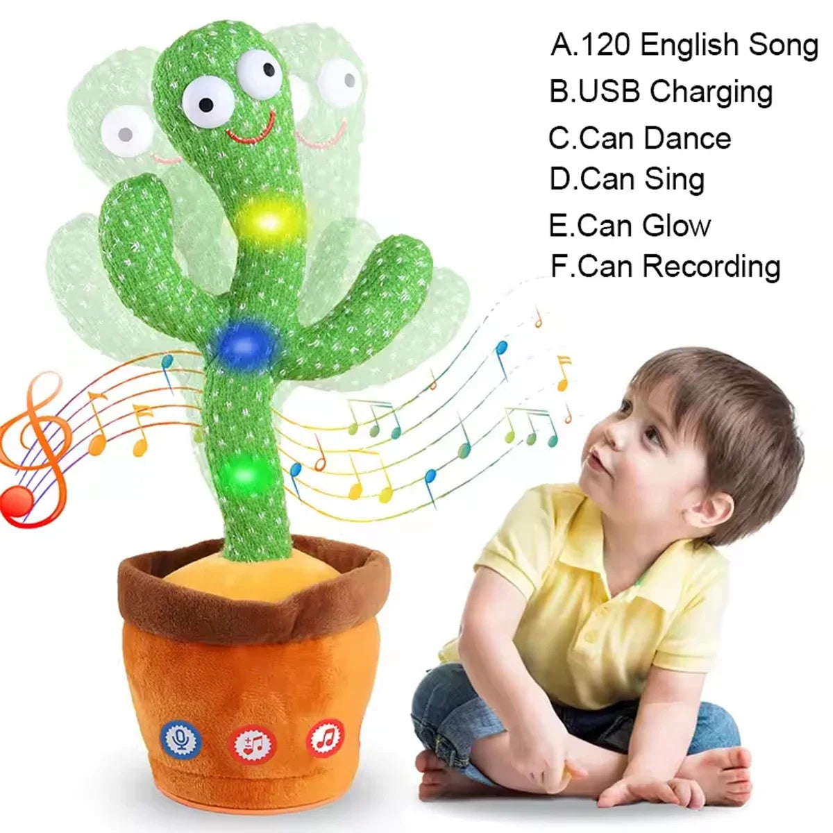 Rechargeable Talking Cactus Toy