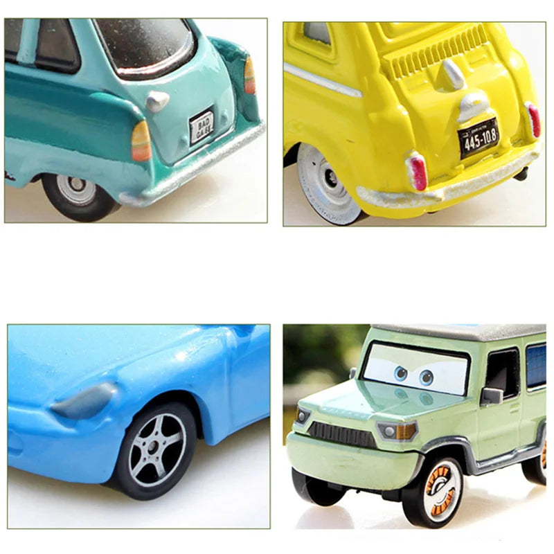 Cars Disney Pixar Lightning McQueen, Mater, Jackson Storm, The King 1:55 Metal Alloy Car Model Toy Gift for Kids