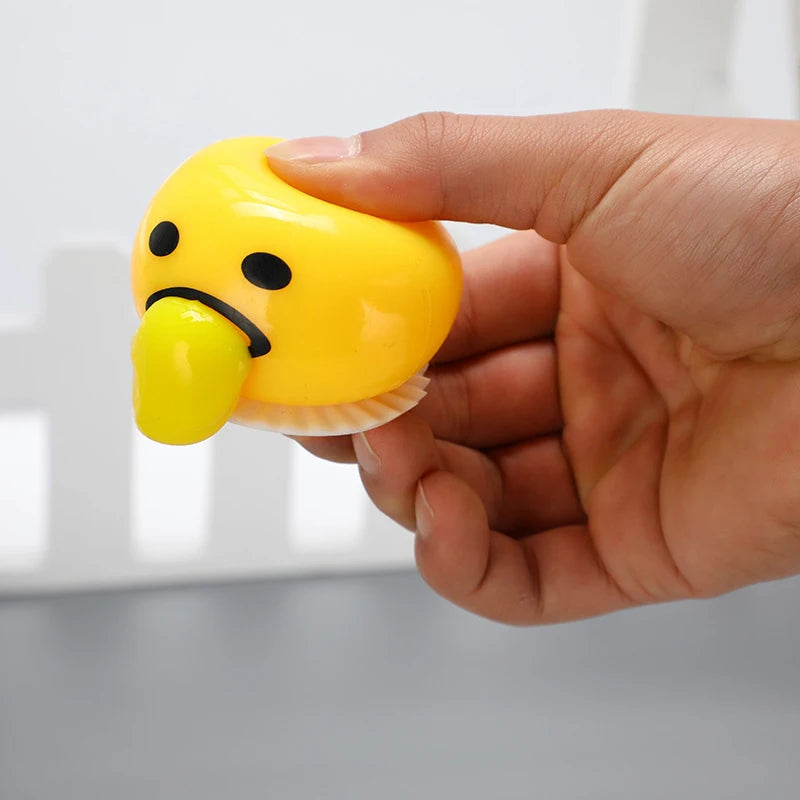 Sticky Vomiting Egg Yolk Toy