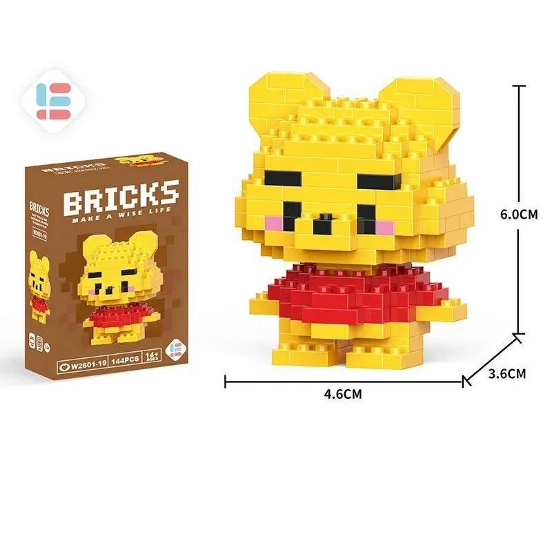 Disney Lilo & Stitch + Pikachu Micro Building Blocks Toy