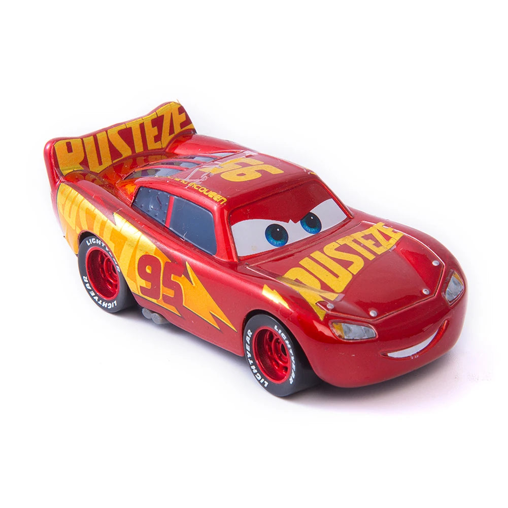Cars Disney Pixar Lightning McQueen, Mater, Jackson Storm, The King 1:55 Metal Alloy Car Model Toy Gift for Kids