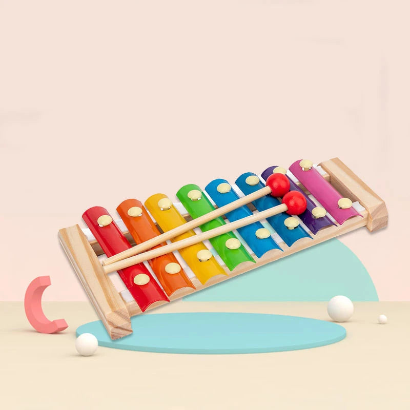 9-in-1 Wooden Musical Toy Set for Toddlers
