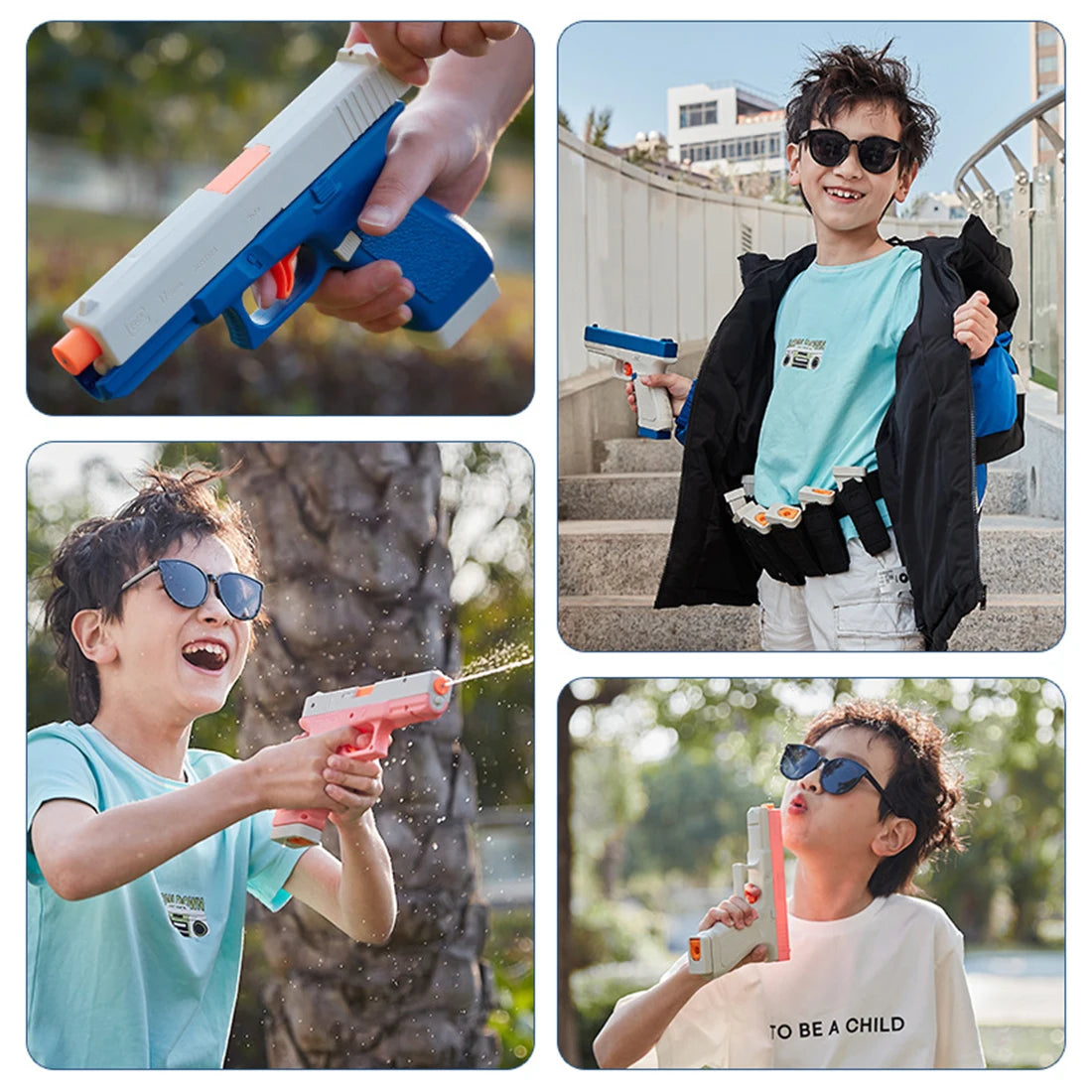 Rechargeable Electric High-Pressure Water Gun for Kids & Adults
