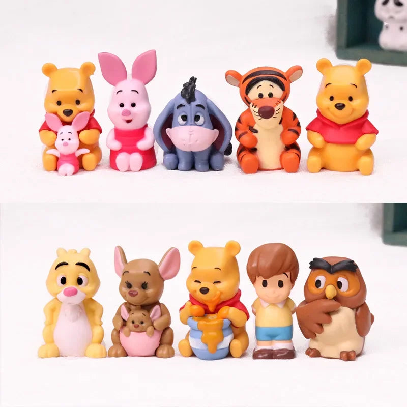 10pcs Winnie The Pooh Action Figure Set