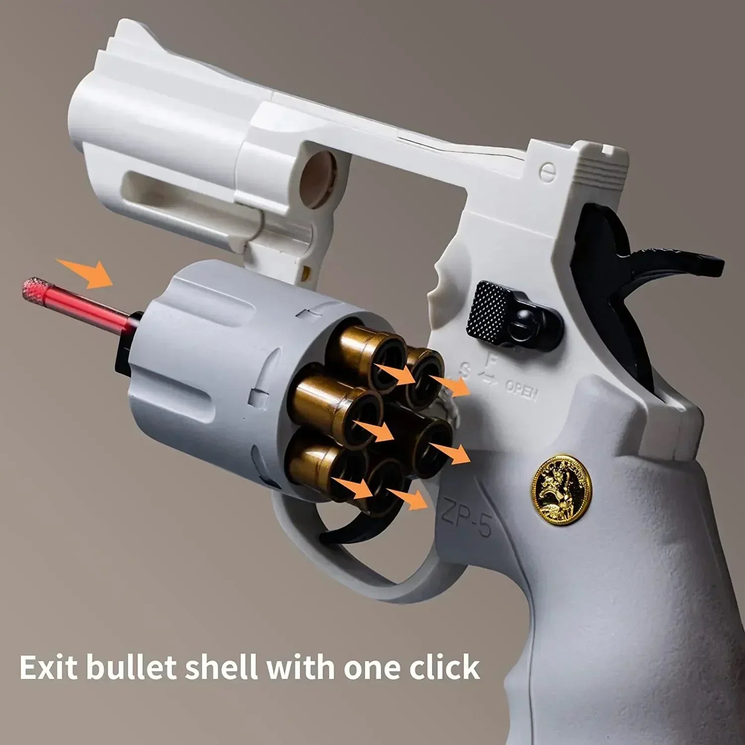 ZP5 357 Revolver Soft Dart Toy Gun for Outdoor CS Game