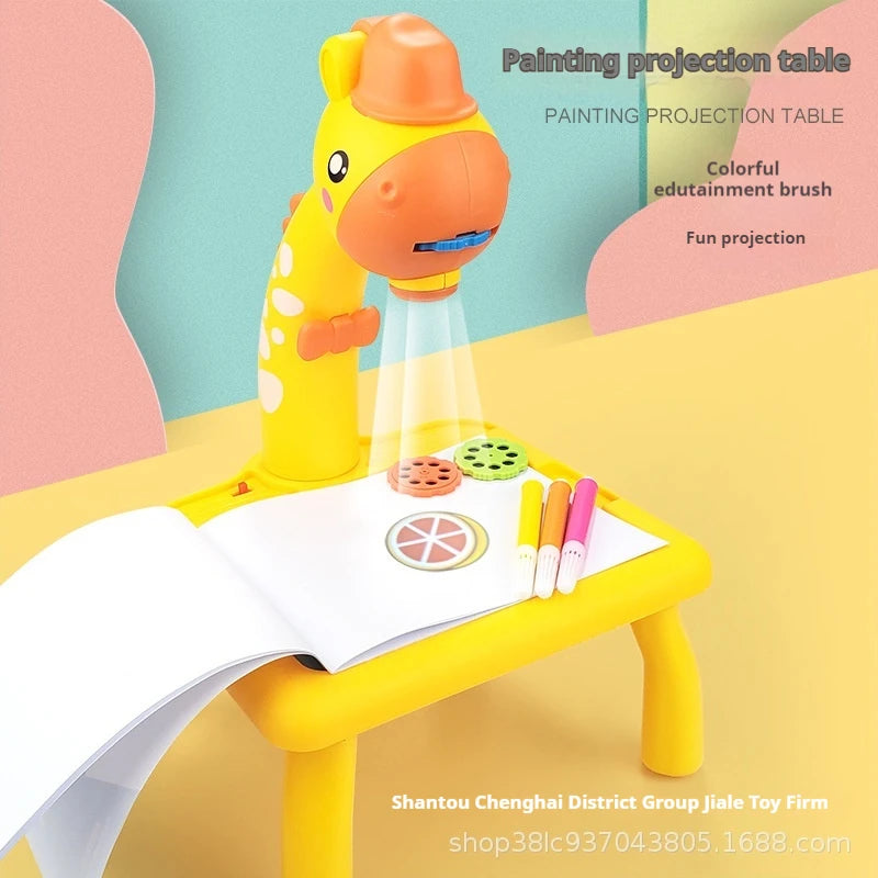 AccessOfJoy Kids' 3-in-1 LED Projector Drawing Table