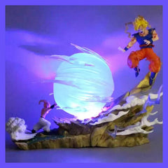 21cm Dragon Ball Z Buu vs Goku Super Saiyan Genki Bomb Action Figure PVC Model