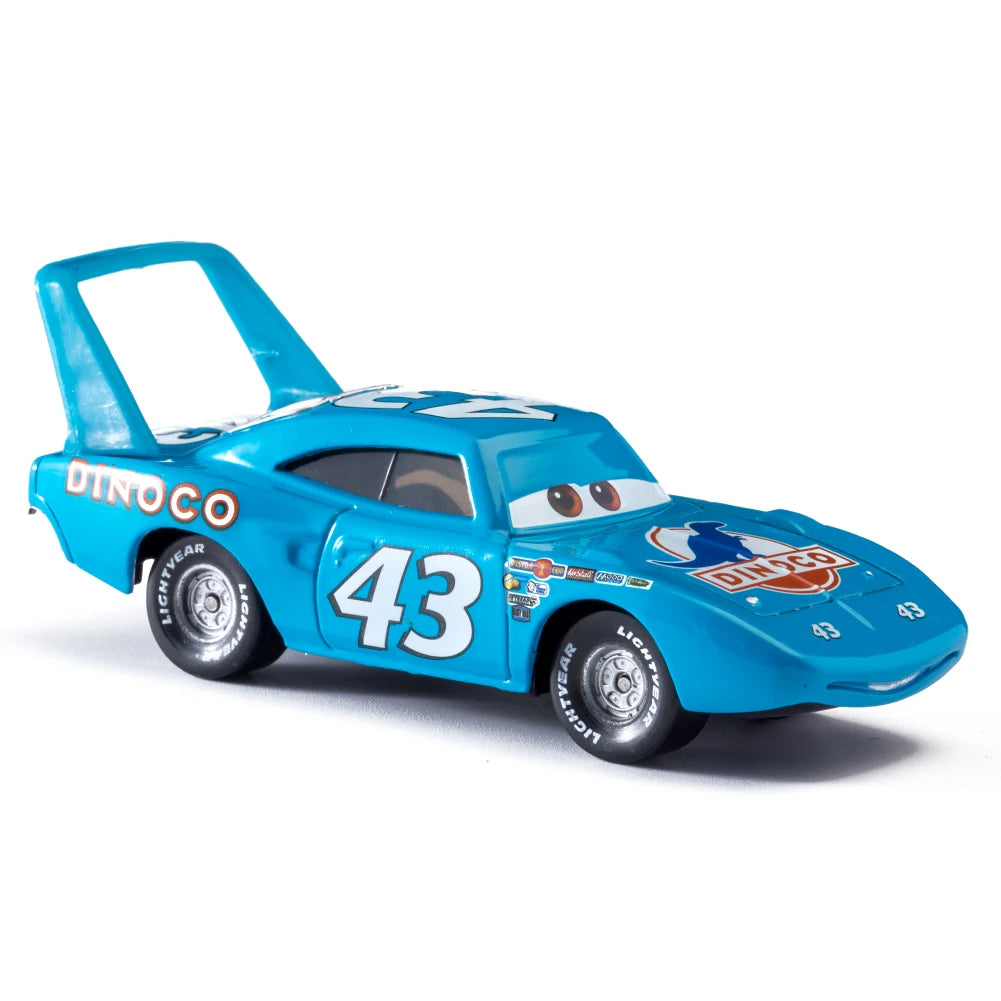 Cars Disney Pixar Lightning McQueen, Mater, Jackson Storm, The King 1:55 Metal Alloy Car Model Toy Gift for Kids
