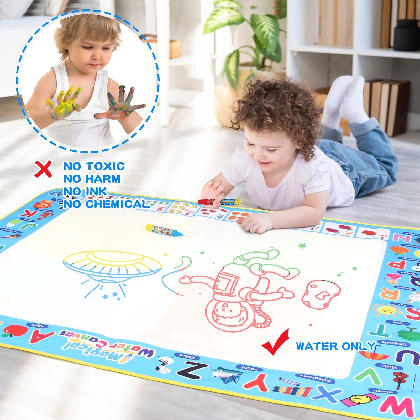 AccessOfJoy Magic Water Doodle Mat