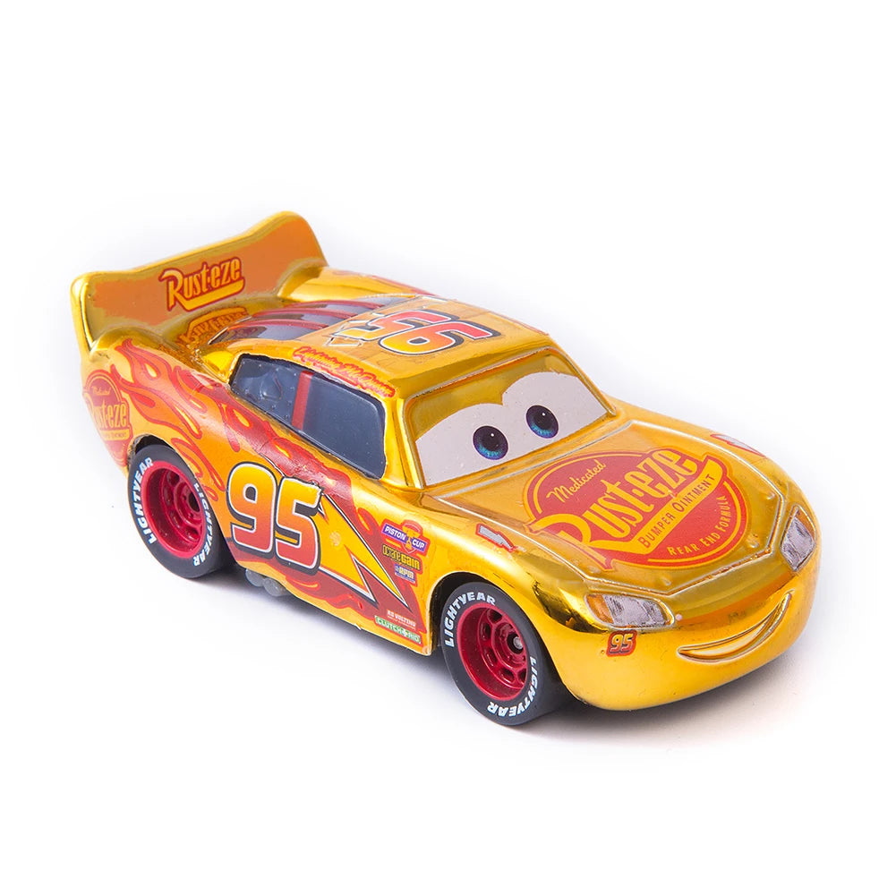 Cars Disney Pixar Lightning McQueen, Mater, Jackson Storm, The King 1:55 Metal Alloy Car Model Toy Gift for Kids