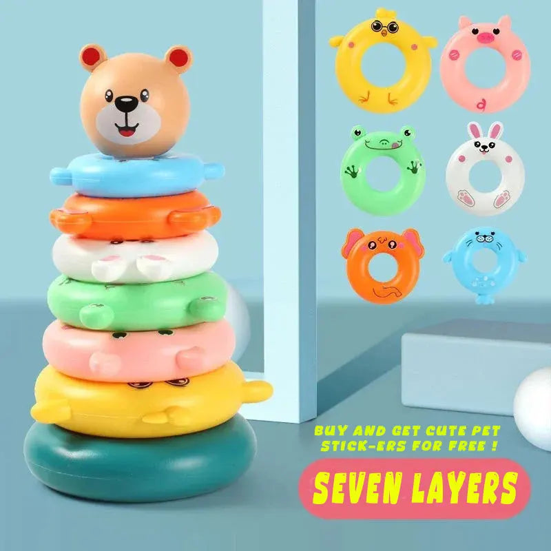 Colorful Ring Stacking Toy for Toddlers
