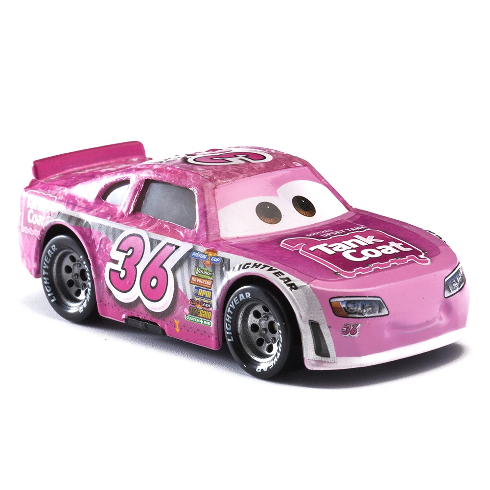 Cars Disney Pixar Lightning McQueen, Mater, Jackson Storm, The King 1:55 Metal Alloy Car Model Toy Gift for Kids