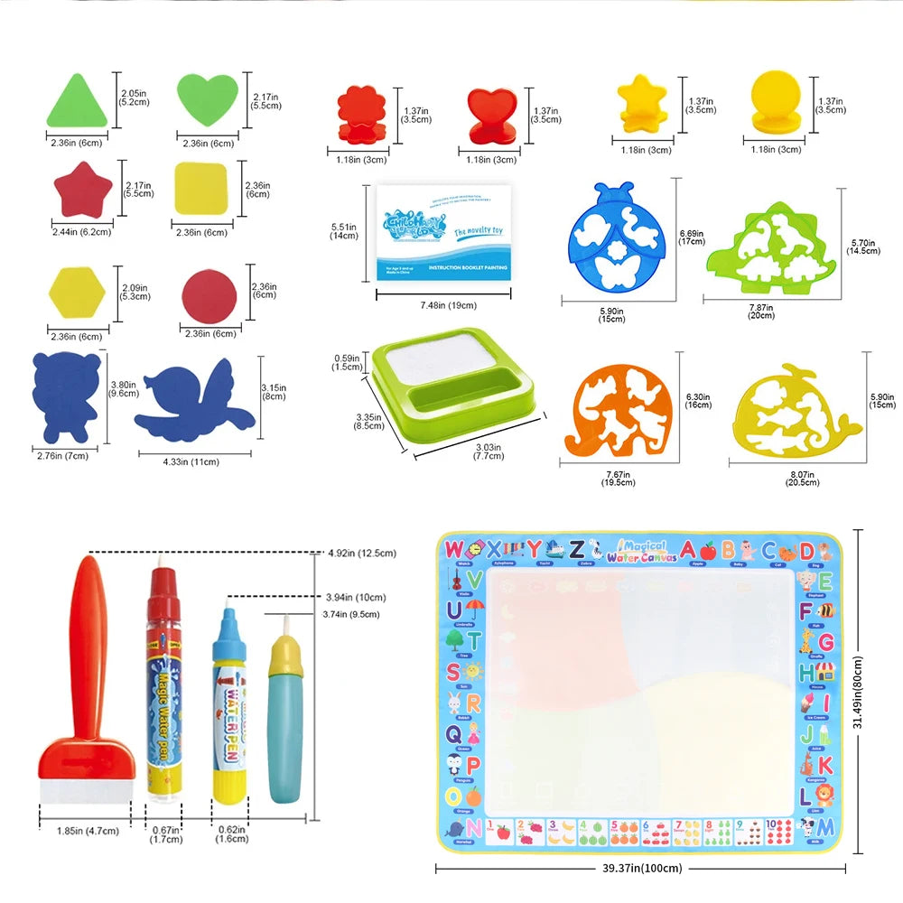 AccessOfJoy Magic Water Doodle Mat