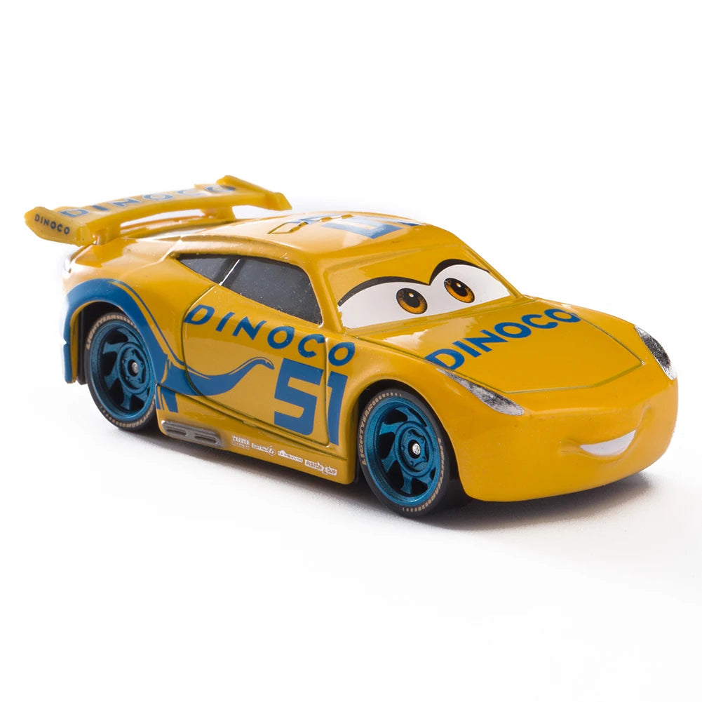 Cars Disney Pixar Lightning McQueen, Mater, Jackson Storm, The King 1:55 Metal Alloy Car Model Toy Gift for Kids