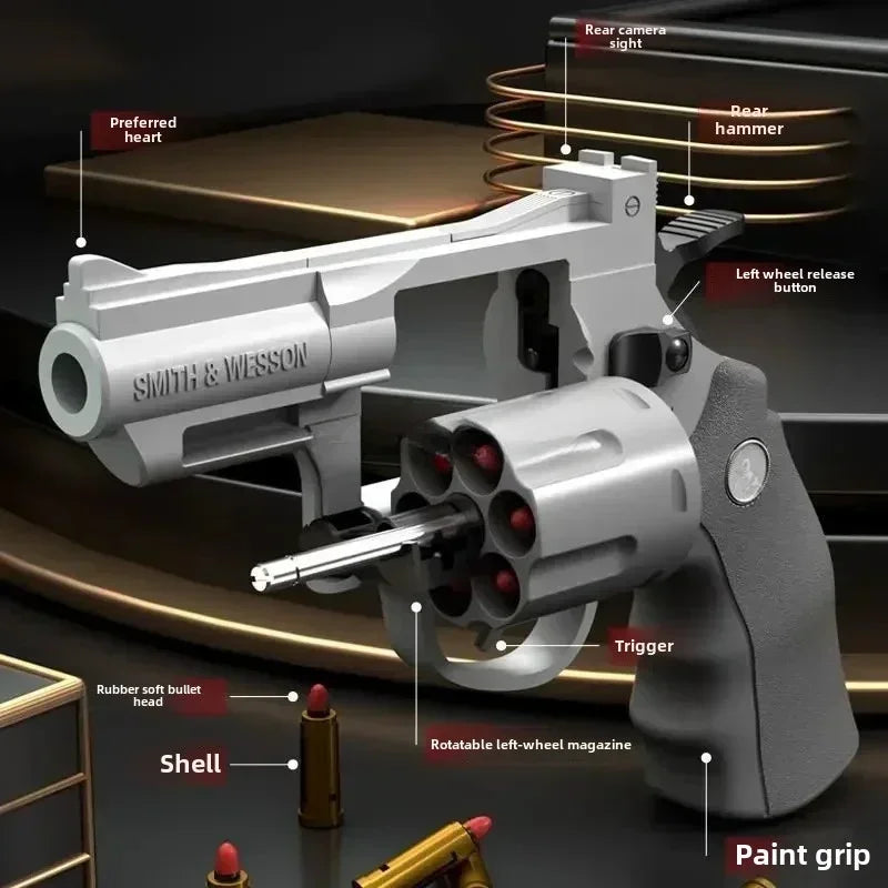 ZP5 357 Revolver Soft Dart Toy Gun for Outdoor CS Game