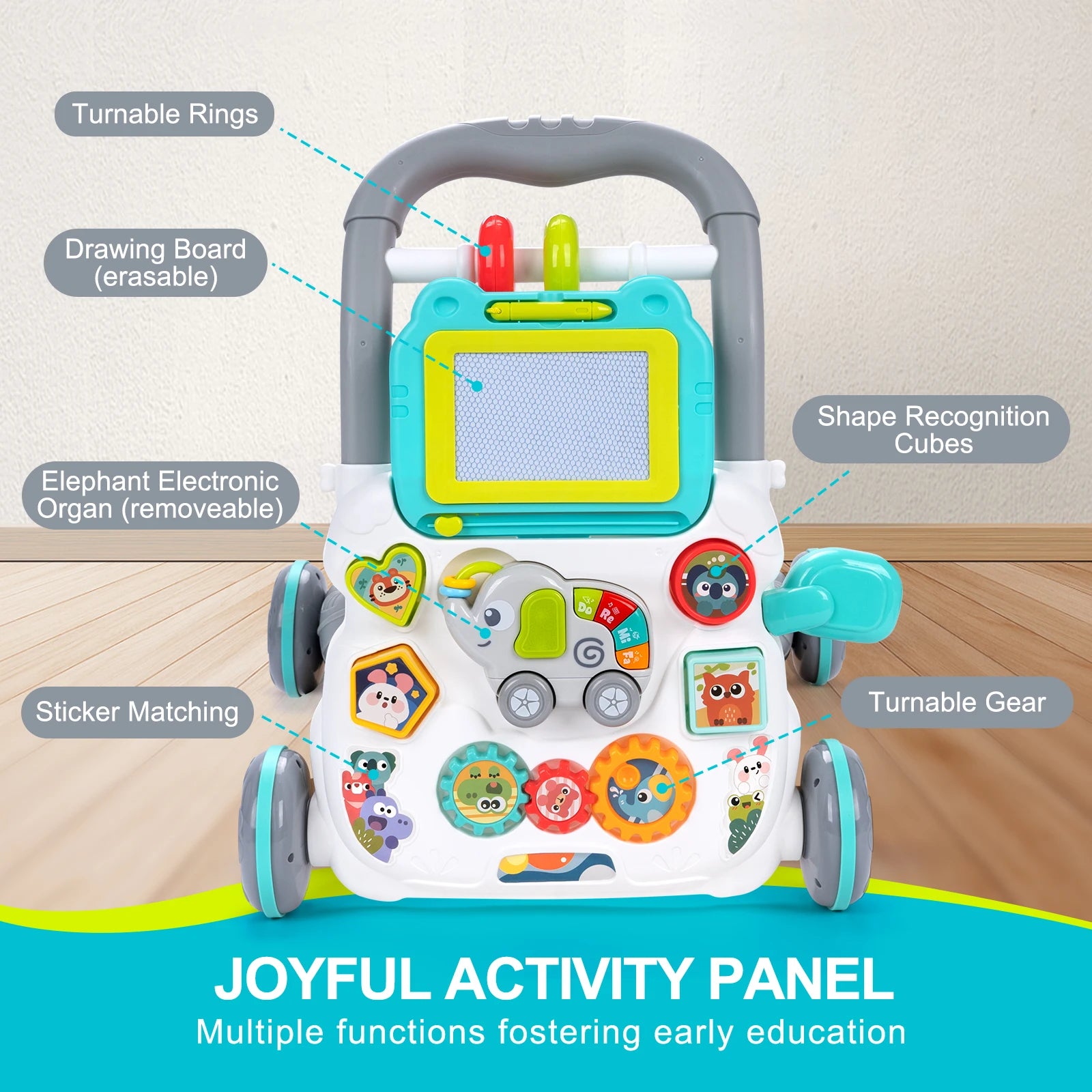 AccessOfJoy Musical Baby Walker & Activity Center