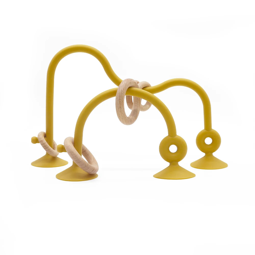 Newborn Wood & Silicone Teether Ring