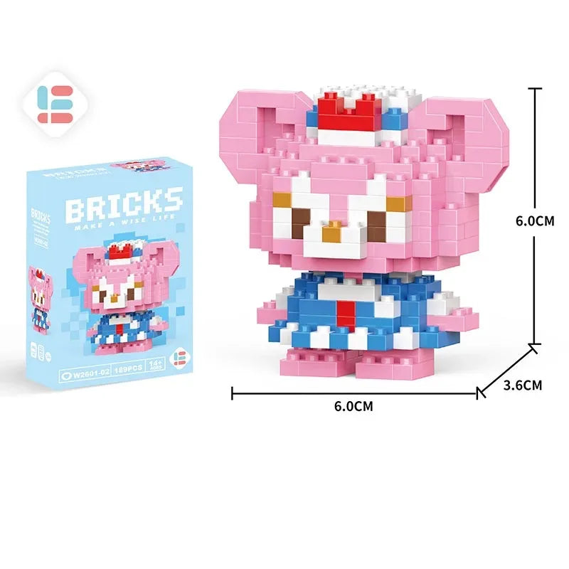 Disney Lilo & Stitch + Pikachu Micro Building Blocks Toy