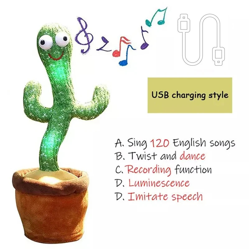 Talking Cactus Toy with Lights