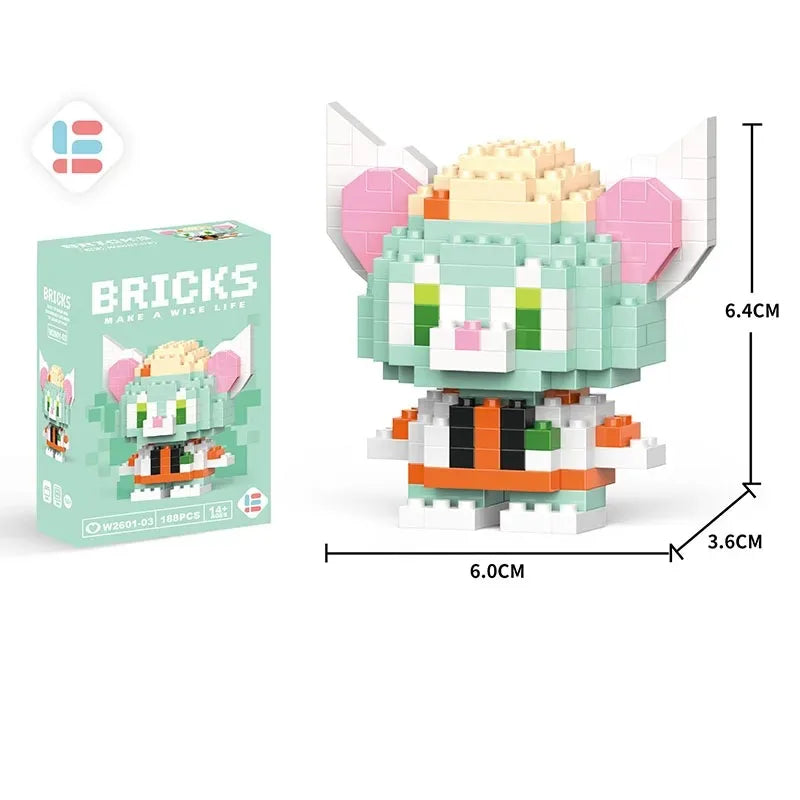Disney Lilo & Stitch + Pikachu Micro Building Blocks Toy