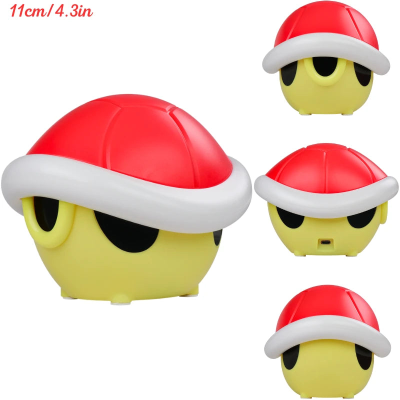 Anime Mario Bros Figure Toys Question Mark Block, Super Star, Mushroom, Koopa Troopa LED USB Rechargeable Table Lamp Model Gift