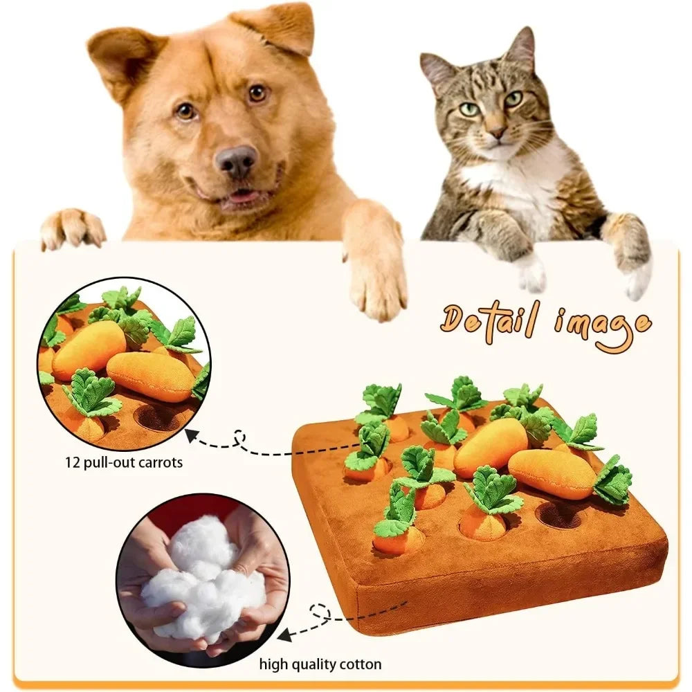 AccessOfJoy Carrot Snuffle Mat for Dogs & Cats