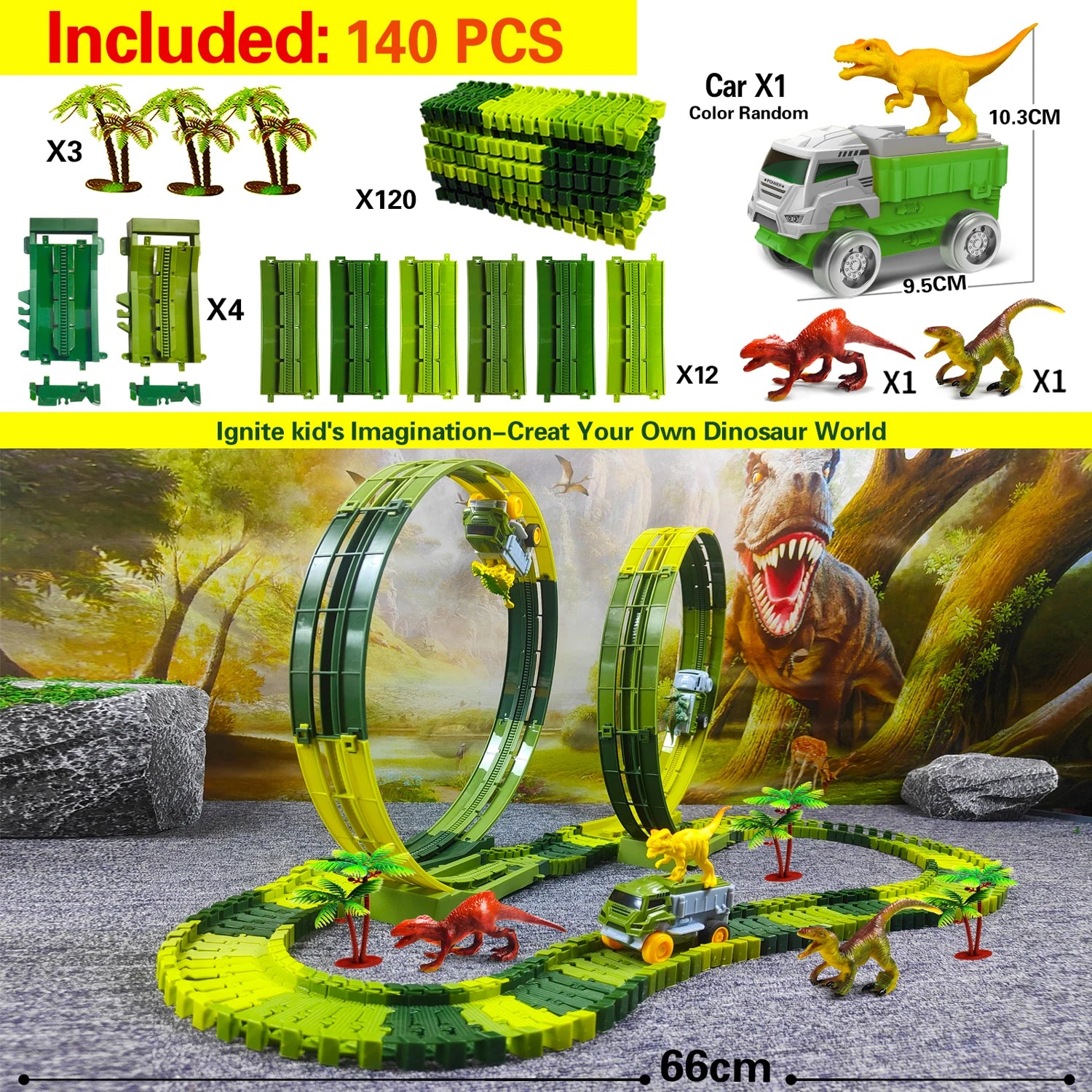 Electric Magic Climbing Track Car Toy Set