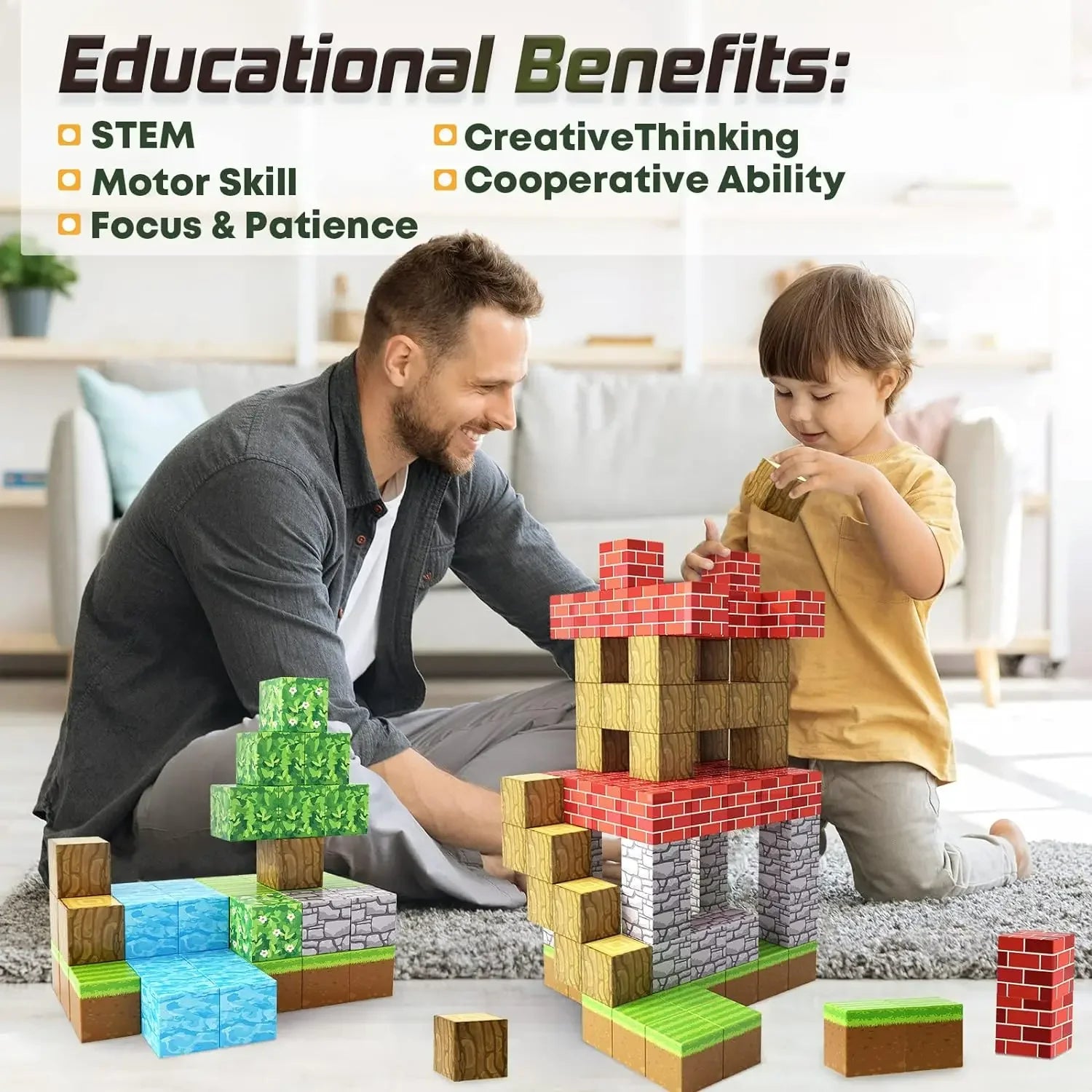 100pcs Magnetic Blocks Set