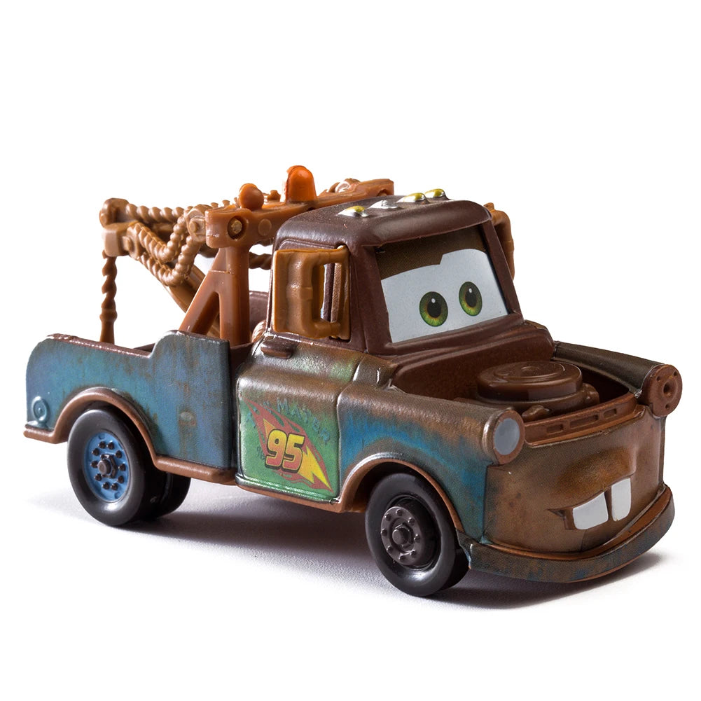 Cars Disney Pixar Lightning McQueen, Mater, Jackson Storm, The King 1:55 Metal Alloy Car Model Toy Gift for Kids