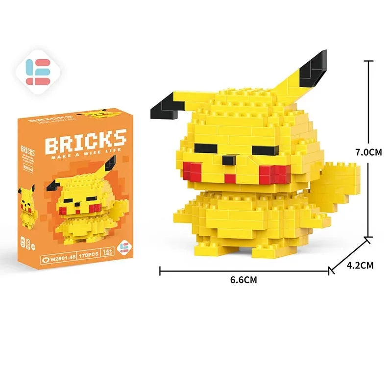 Disney Lilo & Stitch + Pikachu Micro Building Blocks Toy