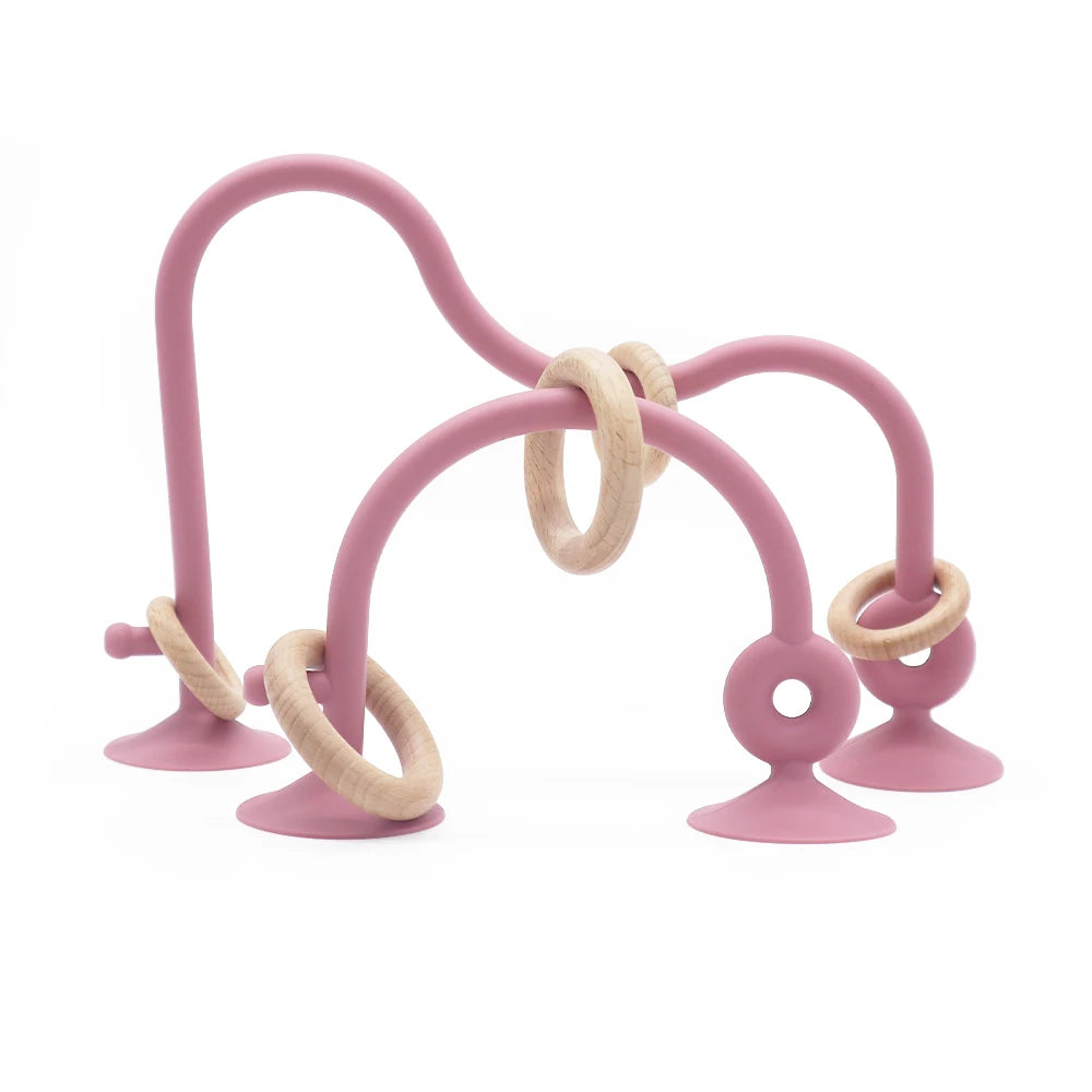 Newborn Wood & Silicone Teether Ring