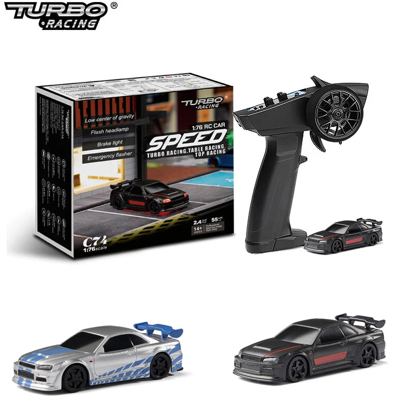 Turbo Racing 1:76 Drift RC Car with Gyro