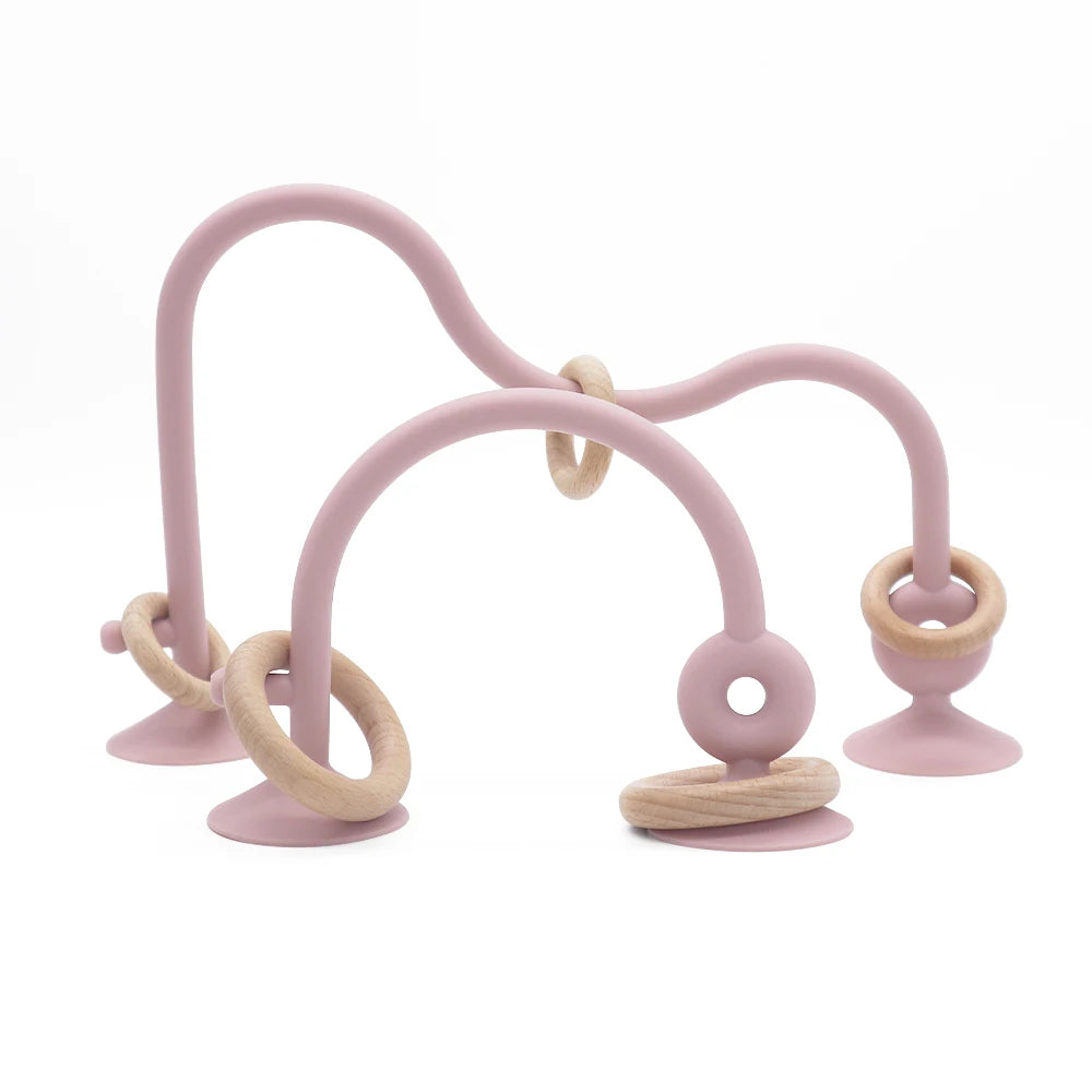 Newborn Wood & Silicone Teether Ring