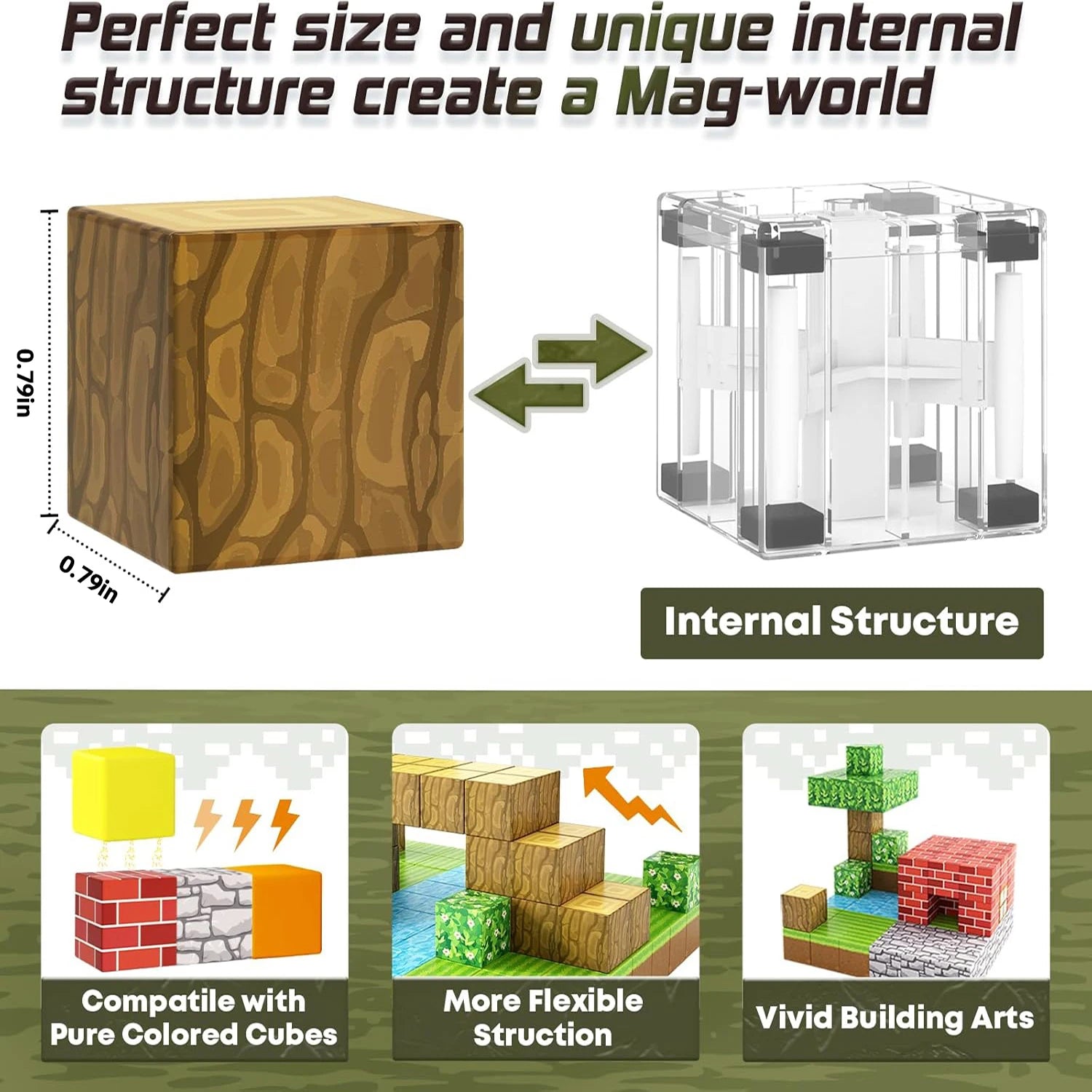 100pcs Magnetic Blocks Set