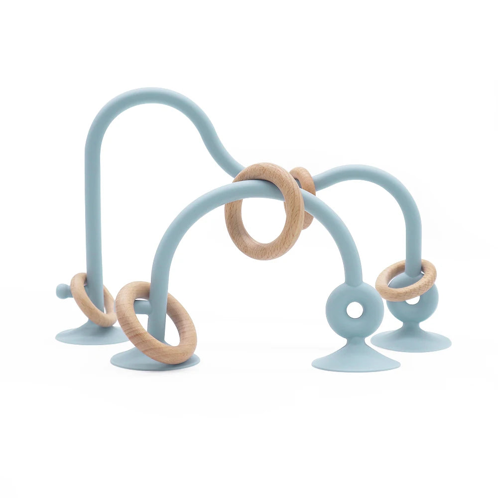 Newborn Wood & Silicone Teether Ring