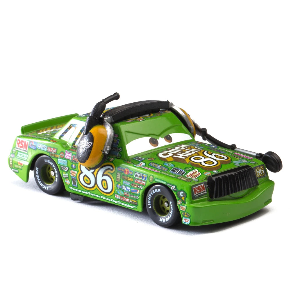 Cars Disney Pixar Lightning McQueen, Mater, Jackson Storm, The King 1:55 Metal Alloy Car Model Toy Gift for Kids