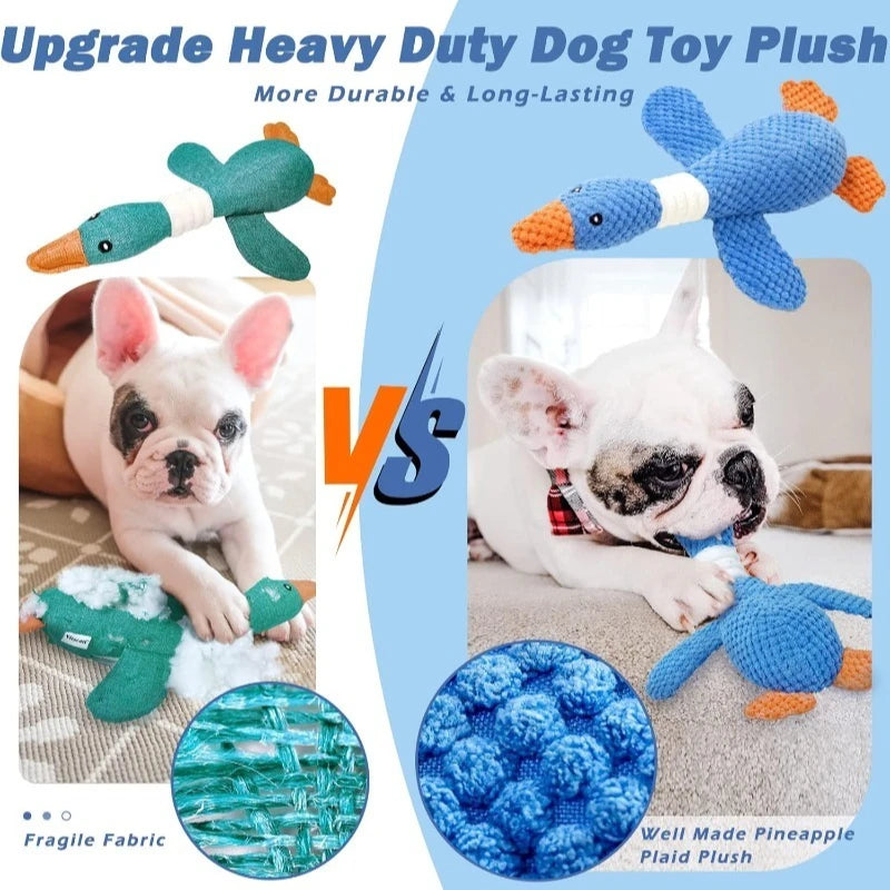Indestructible Chew-Proof Squeaky Toy for Aggressive Cats & Dogs – Plush Pet Doll