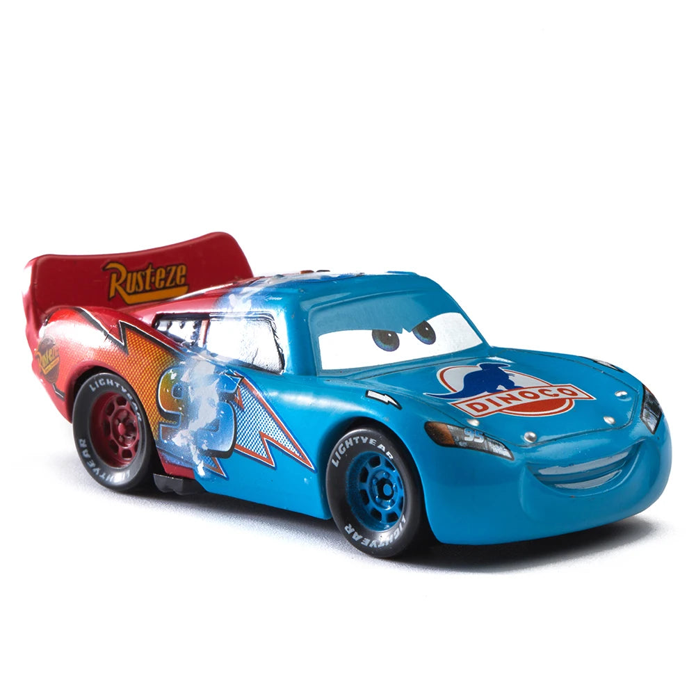 Cars Disney Pixar Lightning McQueen, Mater, Jackson Storm, The King 1:55 Metal Alloy Car Model Toy Gift for Kids