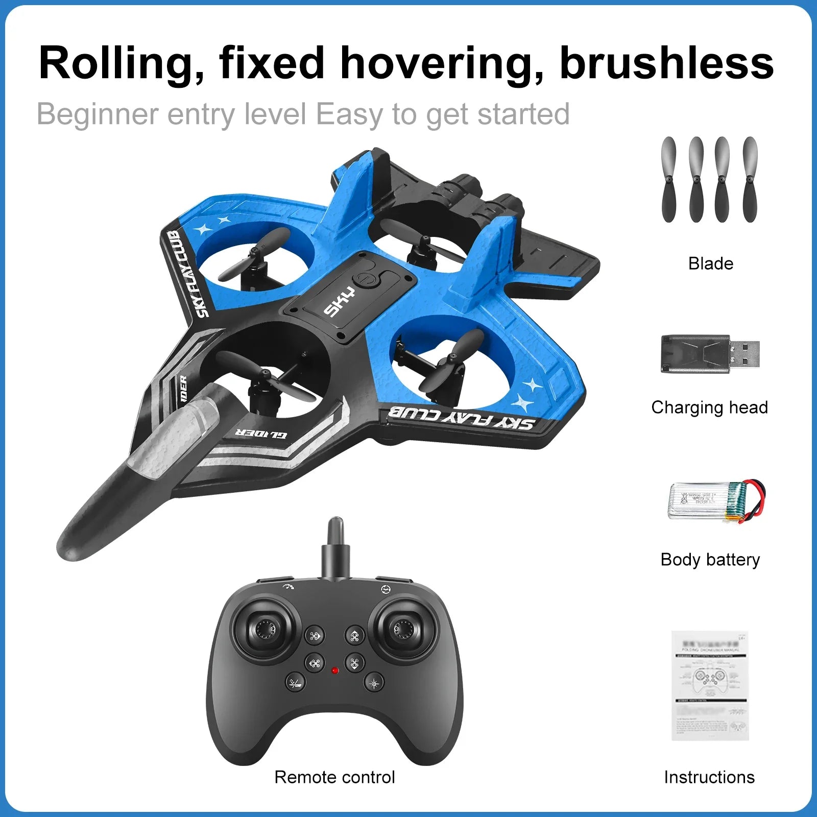 AccessOfJoy YP3 Stunt RC Glider