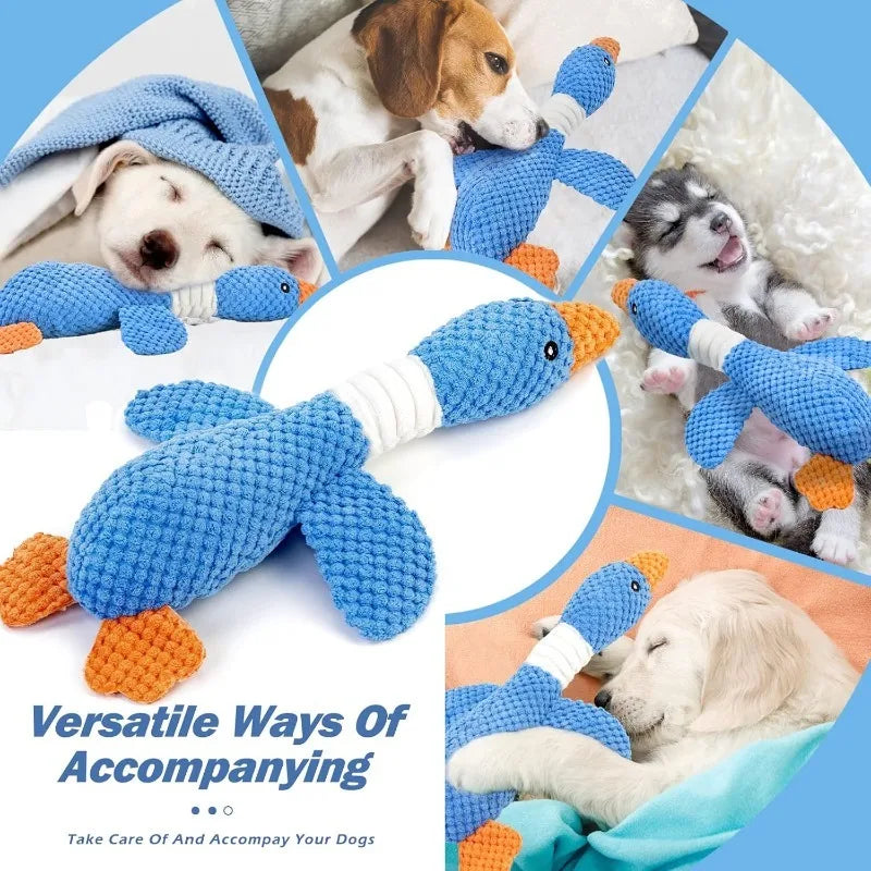 Indestructible Chew-Proof Squeaky Toy for Aggressive Cats & Dogs – Plush Pet Doll