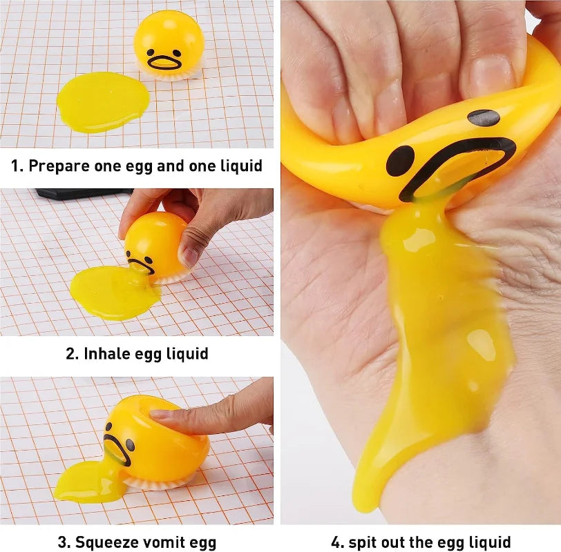 Sticky Vomiting Egg Yolk Toy