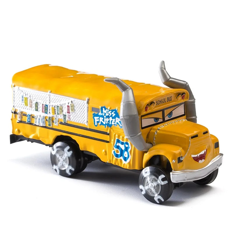 Cars Disney Pixar Lightning McQueen, Mater, Jackson Storm, The King 1:55 Metal Alloy Car Model Toy Gift for Kids